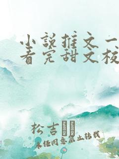 小说推文一口气看完甜文校园