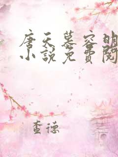 唐天慕容明月的小说免费阅读