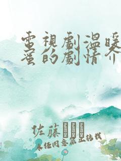 电视剧温暖的甜蜜的剧情介绍