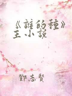 《谁的种》双男主小说