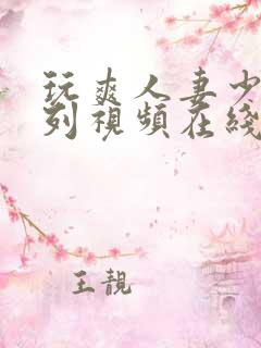 玩爽人妻少妇系列视频在线播放