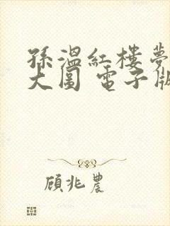 孙温红楼梦高清大图 电子版