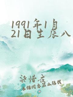1991年1月21日生辰八字