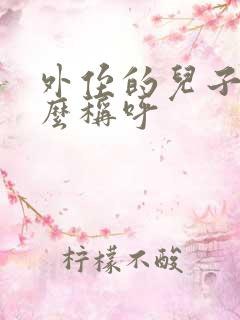 外侄的儿子我怎么称呼