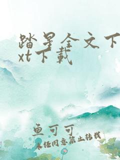 踏星全文下载txt下载