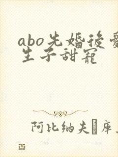 abo先婚后爱生子甜宠