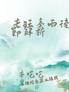 老旺秦雨后续情节解析