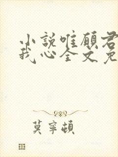 小说唯愿君心似我心全文免费阅读