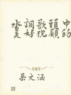 水调歌头中表达美好祝愿的句子