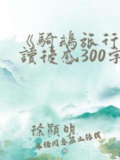 《骑鹅旅行记》读后感300字左右