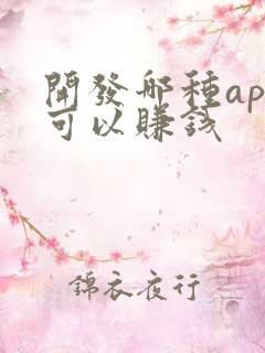 开发哪种app可以赚钱