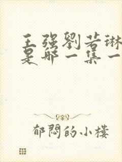 王强刘若琳亲吻是哪一集一高
