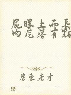 屁眼上面长了个肉疙瘩有点疼