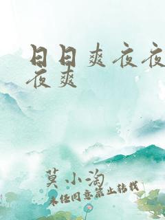 日日爽夜夜爽夜夜爽