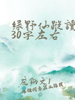绿野仙踪读后感30字左右