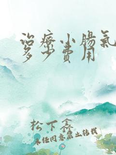 治疗小肠气需要多少费用