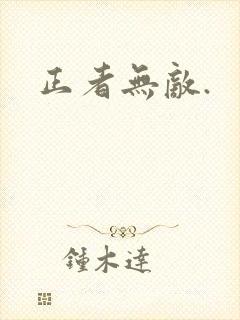 正者无敌.