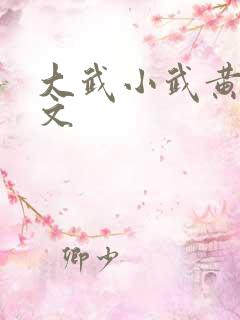 大武小武黄蓉原文 大武小武黄蓉原文