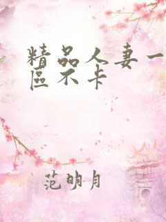 精品人妻一区二区不卡