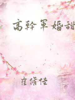 高干军婚甜文