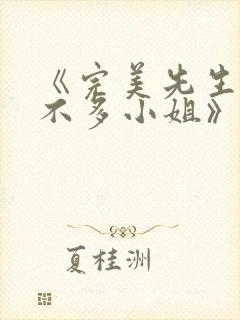 《完美先生和差不多小姐》