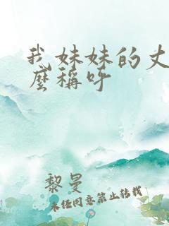 我妹妹的丈夫怎么称呼