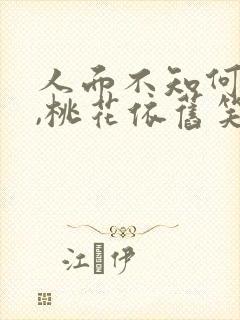 人面不知何处去,桃花依旧笑春风…