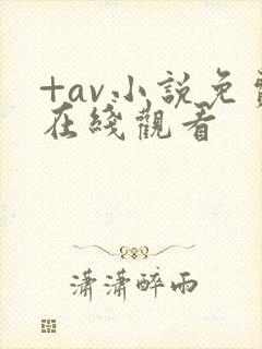+av小说免费在线观看