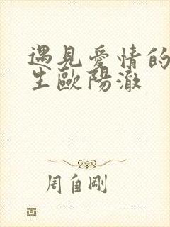 遇见爱情的利先生欧阳澈