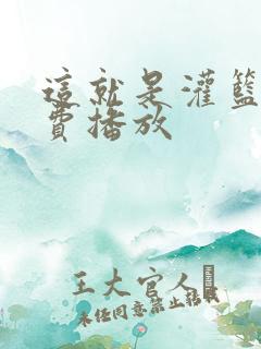 这就是灌篮4免费播放