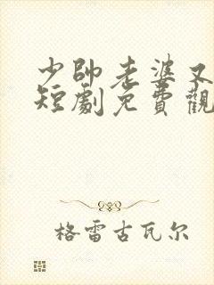 少帅老婆又跑了短剧免费观看高清