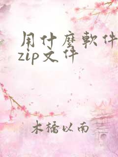 用什么软件解压zip文件