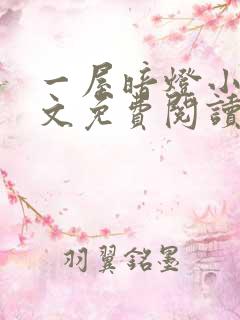 一屋暗灯小说原文免费阅读