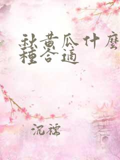 秋黄瓜什么时候种合适