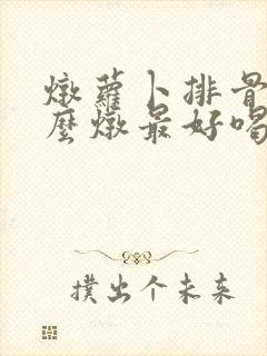 炖萝卜排骨汤怎么炖最好喝