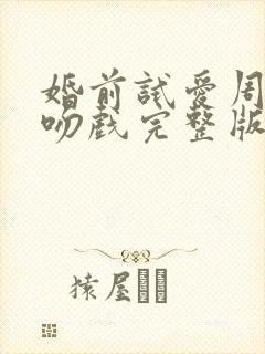 婚前试爱周秀娜吻戏完整版