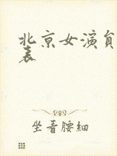 北京女演员名单表