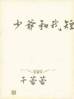 少爷和我短剧