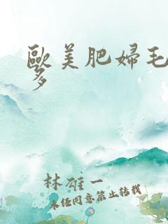 欧美肥妇毛多水多