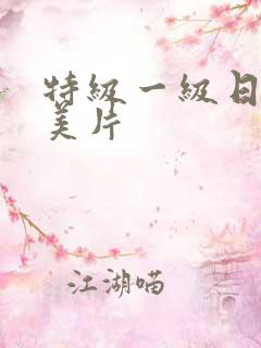 特级一级日韩欧美片