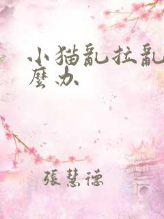 小猫乱拉乱尿怎么办