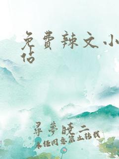 免费辣文小说网站