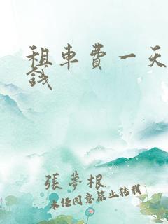 租车费一天多少钱