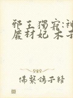 邪王独宠:神医废材妃 木子苏v