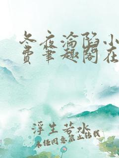 冬夜沦陷小说免费笔趣阁在线阅读全文