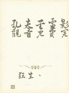 孔夫子电影在线观看免费完整版 孔夫子电影在线观看免费完整版