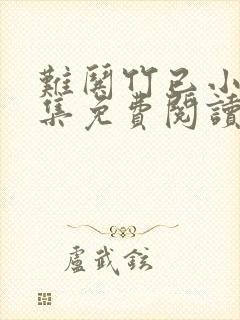 难哄竹已小说全集免费阅读
