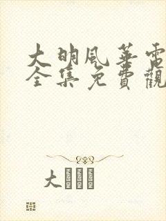大明风华电视剧全集免费观看高清 大明风华电视剧全集免费观看高清