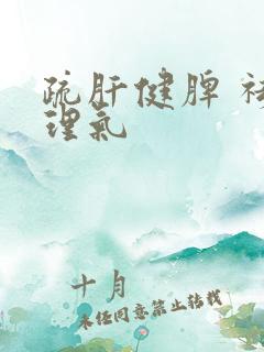 疏肝健脾 祛湿理气