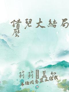 错儿大结局是什么